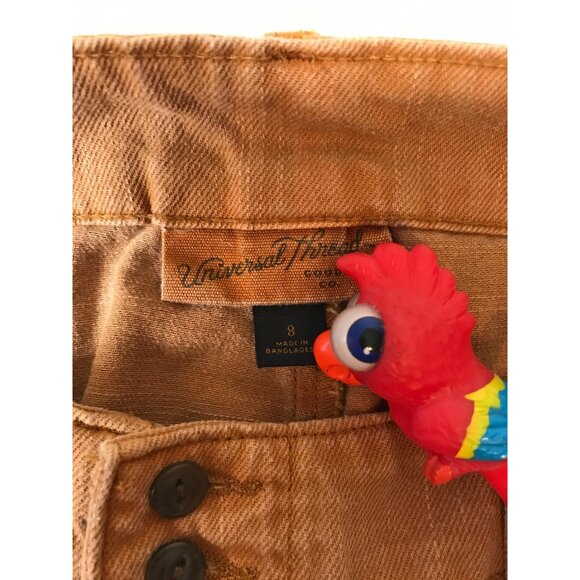 Universal Thread Brown Plus Pleated Pockets High Waisted Jean Shorts 8 - Picture 6 of 6